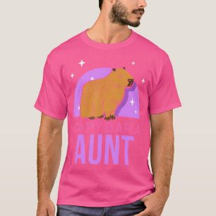 Capybara Tante Knaagdier minnaar Dier Capybaras T-shirt