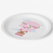 Capybara Teddy Balloon Birthday Party Papieren Bordje (Gekanteld)