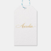 Capybara Theetijd | Schattige Capybara die Thee Dr Cadeaulabel (Achterkant)