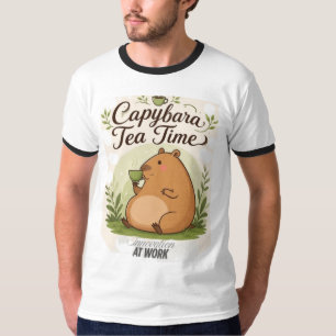 Capybara Theetijd Schattige Capybara die Thee Dr T-shirt