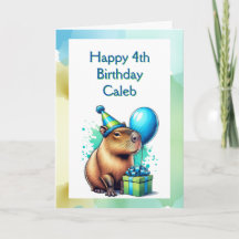  Capybara Themed Boy's Birthday Party Personalized