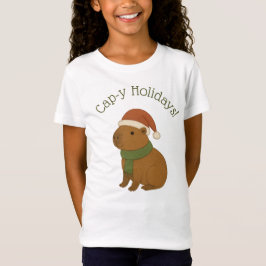 Capybara tijdens de kerst t-shirt