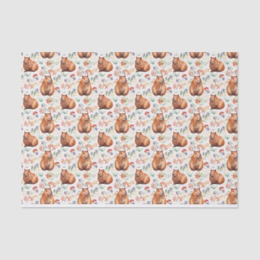 Capybara Tissue Paper Tissuepapier (Voorkant)