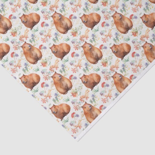 Capybara Tissue Paper Tissuepapier (Detail)