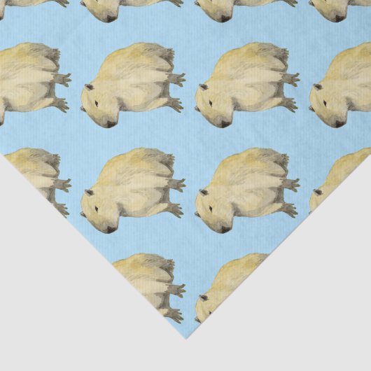 Capybara Tissuepapier (Detail)