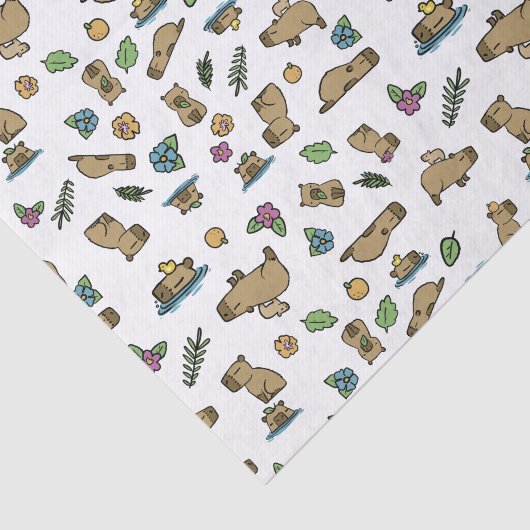 Capybara Tissuepapier (Detail)