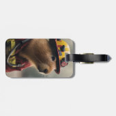 Capybara to the Rescue: Buitengewone brandweerman Bagagelabel (Achterkant horizontaal)