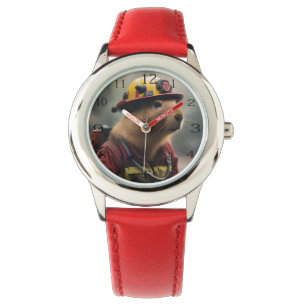 Capybara to the Rescue: Buitengewone brandweerman Horloge