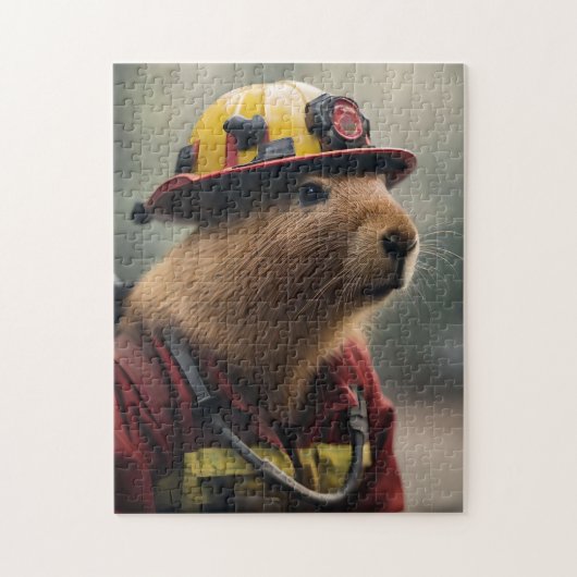 Capybara to the Rescue: Buitengewone brandweerman Legpuzzel (Verticaal)