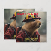Capybara to the Rescue: Buitengewone brandweerman Save The Date (Voorkant / Achterkant)