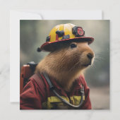 Capybara to the Rescue: Buitengewone brandweerman Save The Date (Achterkant)