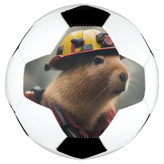 Capybara to the Rescue: Buitengewone brandweerman Voetbal (Voorkant)
