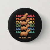 Capybara Tower Ronde Button 5,7 Cm (Voorkant)