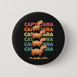 Capybara Tower Ronde Button 5,7 Cm