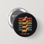 Capybara Tower Ronde Button 5,7 Cm (Voorkant /achterkant)