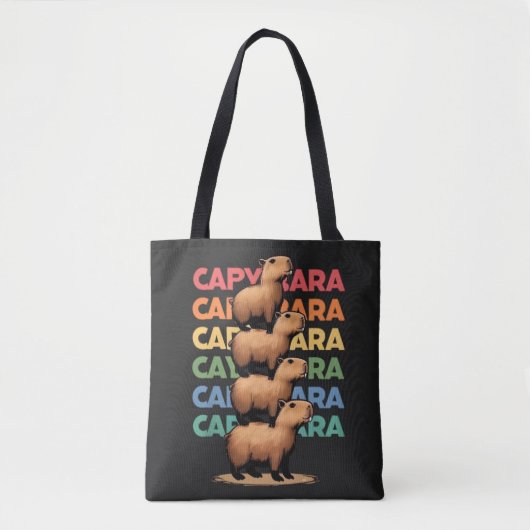 Capybara Tower Tote Bag (Voorkant)