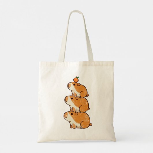 Capybara Tower Tote Bag (Achterkant)