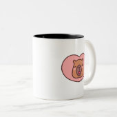Capybara Tweekleurige Koffiemok (Voorkant rechts)