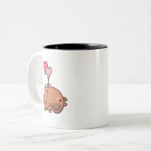 Capybara Tweekleurige Koffiemok (Voorkant links)