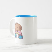 Capybara Tweekleurige Koffiemok (Voorkant links)