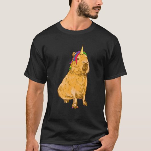 Capybara Unicorn T-shirt (Voorkant)