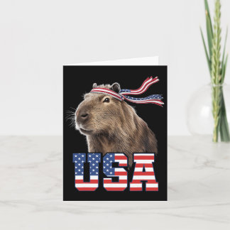 Capybara USA Patriottische Amerikaanse Vlag Mannen Kaart