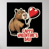 Capybara Valentijn, Cappy Valentijnsdag, Capybara Poster (Voorkant)