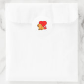 Capybara Valentijnsdag Pun Maak Me Cappy Ronde Sticker (Tas)