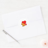 Capybara Valentijnsdag Pun Maak Me Cappy Ronde Sticker (Envelop)