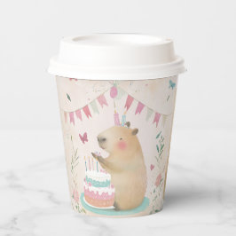 Capybara Verjaardag Bash Party Decor Papieren beke Bekers