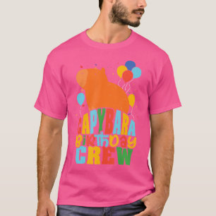 Capybara Verjaardag Crew Knaagdier Capybaras Lover T-shirt