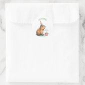 Capybara Verjaardag Grappig Heb Capy Dag Schattig Ronde Sticker (Tas)