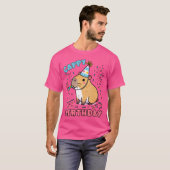 Capybara Verjaardag Pun Cappy Verjaardag Capybara T-shirt (Voorkant volledig)