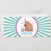 Capybara Verjaardag ticket Uitnodiging (Achterkant)