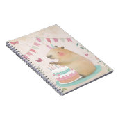 Capybara Verjaardagsfeestje Spiraal Notebook Notitieboek (Rechterzijde)