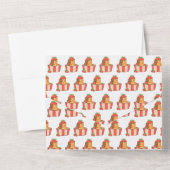 Capybara verjaardagsfeestje uitnodiging | schattig (Achterkant)