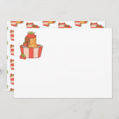 Capybara verjaardagsfeestje uitnodiging | schattig (Voorkant / Achterkant)