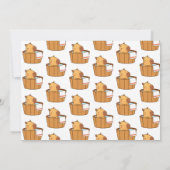 Capybara verjaardagsfeestje uitnodiging | schattig (Achterkant)