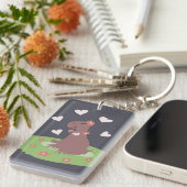 Capybara verliefd sleutelhanger (Voorkant Rechts)