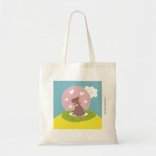 Capybara verliefd tote bag