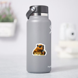 Capybara Vibe 🧋 Energie van de Chill Leider Sticker