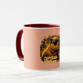 Capybara Vibe 🧋 | Energie van een Relaxte Leider Mok (Voorkant links)