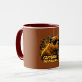 Capybara Vibe 🧋 | Kalm Leiderschap Energie Mok (Voorkant links)