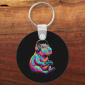 Capybara Video Games Gamer Funny Gaming Graphic Ki Sleutelhanger (Voorkant)