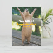 Capybara Vieringskaart – Aangepaste Felicitaties B Kaart (Staand voorkant)