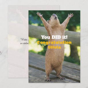 Capybara Vieringskaart – Aangepaste Felicitaties B Kaart
