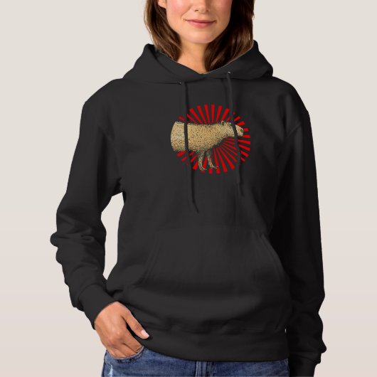 Capybara Vintage Capybara  6 Hoodie (Voorkant)
