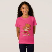 Capybara Voetbalsport Dier Capybara Athlet T-shirt (Voorkant volledig)