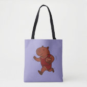 Capybara Voetbalsport Dier Capybara Athlet Tote Bag (Voorkant)