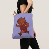 Capybara Voetbalsport Dier Capybara Athlet Tote Bag (Dichtbij)